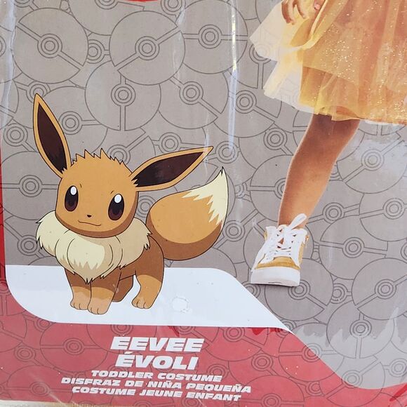 Pokemon Eevee Tutu Dress Toddler Size 2T Halloween Costume New in Package - Picture 3 of 8